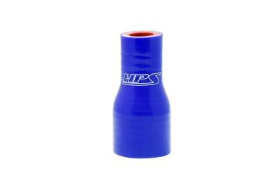 HPS Performance - HPS HTSR-100-150-L4-BLUE 1" To 1.5" 25mm-38mm ID Reducer Coupler Hose Blue 4"