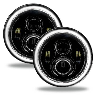 Oracle Lighting - Oracle 5769-001 7" High Powered LED Headlights Black Bezel