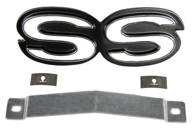Auto Metal Direct - Auto Metal Direct W-867 Grille Emblem SS for 67-69 Camaro SS/Chevy II/Nova SS