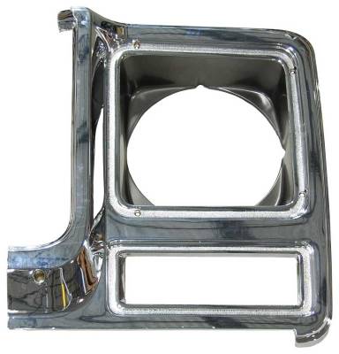 Auto Metal Direct - Auto Metal Direct X145-4079-2L LH Headlight Bezel Dark Gray for 79-80 Chevy/GMC