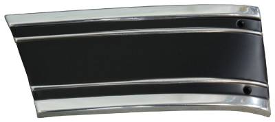 Auto Metal Direct - AMD X231-4069-2BR RH FR Lower Fender Molding Blk for 69-72 Chevy/GMC C/K