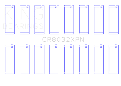 King Engine Bearings - King Bearings CR8032XPN STDX CONNECTING Rod Bearing SET for CHRYSLER 345 370 16V
