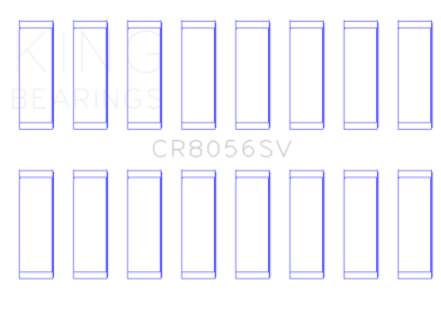 King Engine Bearings - King Engine Bearings CR8056SV Connecting Rod Bearing Set for Ford 6.7 Diesel