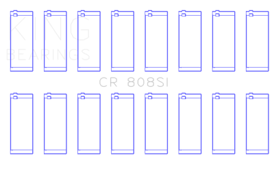 King Engine Bearings - King CR 808SI Connecting Rod Bering Set for Chevy BBC 369-502 GEN IV V VI