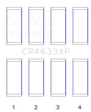 King Engine Bearings - King Engine Bearings CR4633XP Connecting Rod Bearing Set for Peugeot EP6DT BMW