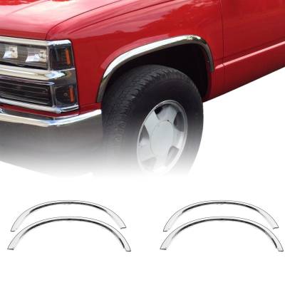 Putco - Putco 97102 Stainless Steel Fender Trim Kit for 88-00 CK Pickup Suburban/Yukon