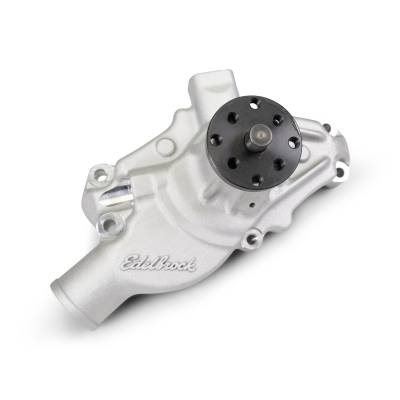Edelbrock - Edelbrock 88100 Water Pump for Small-Block Chevy in Satin Finish Short