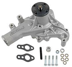 Edelbrock - Edelbrock 88110 Water Pump for Small-Block Chevy in Satin Finish Long