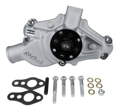 Edelbrock - Edelbrock 88120 Water Pump for Small-Block 71-82 Corvettes in Satin Finish Short