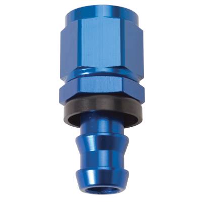 Edelbrock - Edelbrock 624010 6AN Twist-Lok Straight Hose Ends w/Blue Finish