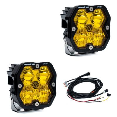 Baja Designs - Baja Designs 49-7813-2 Squadron 2.0 Pro Black LED Auxiliary Light Pod Pair