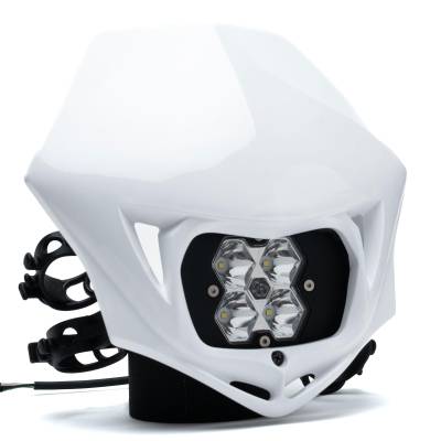 Baja Designs - Baja Designs 84-7000-WT Squadron 2.0 Sport Motorcycle D/C LED Headlight Kit