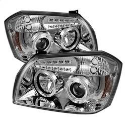 Spyder Auto - Spyder Auto 5009883 LED Halo Projector Headlights Chrome/Clear for 05-07 Magnum