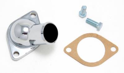Trans-Dapt Performance - Trans-Dapt 4788 Chrome Early Model Gasket Seal Chevy Water Neck SB/BB