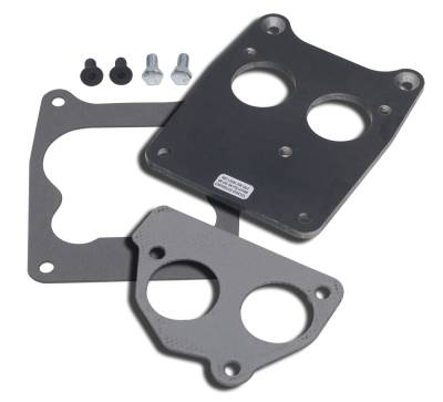Trans-Dapt Performance - Trans-Dapt 2206 Carb to TBI Adapter SB Chevy Quadrajet 4BBL Manifold RR Mount