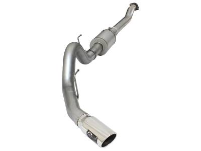 aFe Power - aFe 49-03069-P Atlas 4" Cat Back Aluminized Steel Exhaust for 15-20 F150 2.7/3.5