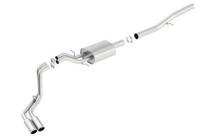 Borla - Borla 140576 S-Type Cat-Back Exhaust Truck Side Exit 14-18 Silv/Seirra 1500 6.2L