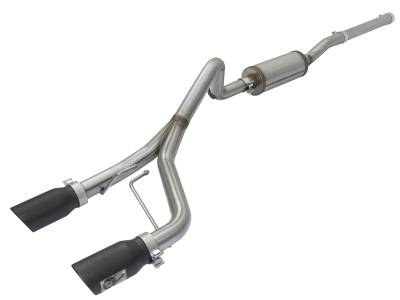 aFe Power - aFe 49-48056-B Rebel 2.5" Cat-Back Exhaust System for 07-18 Wrangler JK 3.6/3.8L