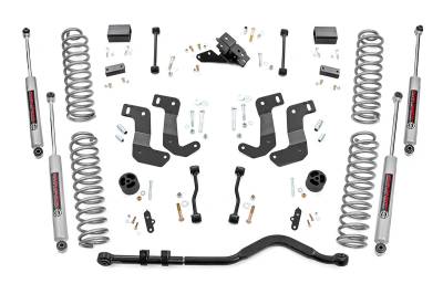 Rough Country Suspension Systems - Rough Country 78130 3.5" Lift Kit w/C/A Drop for 20-23 Wrangler JL 4DR Diesel
