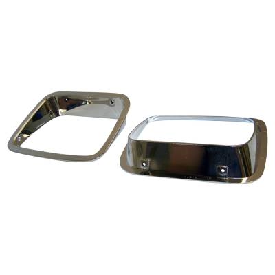 Crown Automotive Jeep Replacement - Crown Automotive 56003104K Headlight Bezel Kit for 87-95 Jeep Wrangler YJ