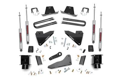 Rough Country Suspension Systems - Rough Country 35620 5" Suspension Lift Kit w/RA Drop for 13-15 RAM 3500 SRW 4WD