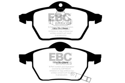 EBC Brakes - EBC Brakes DP31443C Redstuff Ceramic Low Dust Brake Pads