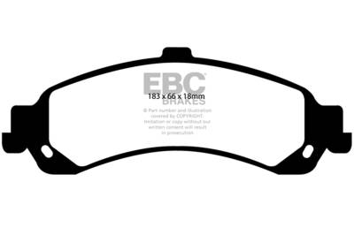 EBC Brakes - EBC Brakes DP61635 6000 Series Greenstuff Brakes Disc Pads for Truck/SUV