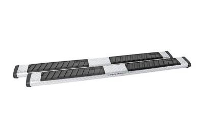 Dee Zee - Dee Zee DZ16422 6" Oval Crew Cab Length Black-Tread Aluminum Side Step