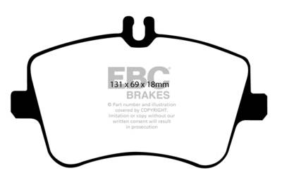 EBC Brakes - EBC Brakes DP31365C Redstuff Ceramic Low Dust Brake Pads