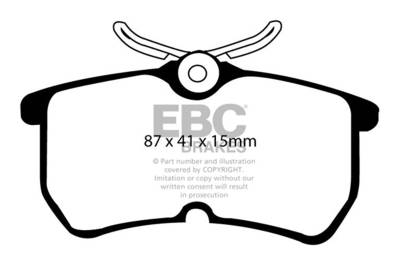 EBC Brakes - EBC Brakes UD886 Ultimax Brake Pads for 01-19 Fiesta Focus