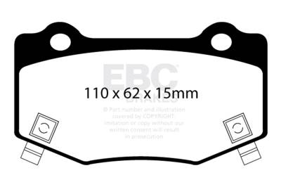 EBC Brakes - EBC Brakes DP33023C Redstuff Ceramic Low Dust Brake Pads