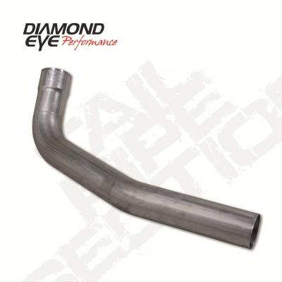 Diamond Eye Performance - Diamond Eye 121026 Tailpipe 2nd Section 4" Alum for 94-03 Ford 7.3L Powerstroke
