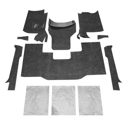 BedRug - Bed Rug Classic Carpeted Floor Liner-Front for Jeep CJ/YJ BRCYJ76F