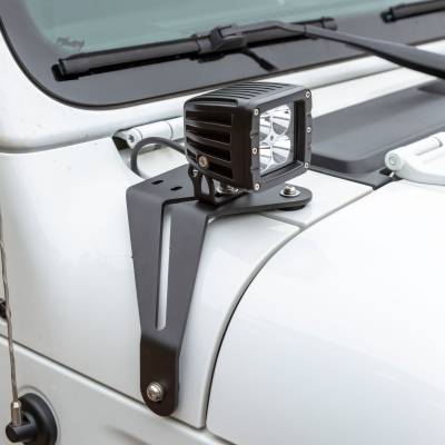 ARIES - ARIES 1501305 Windshield Lights w/Brackets for 18-20 Gladiator/Wrangler JL