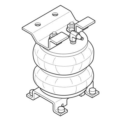 Firestone Ride-Rite - Firestone Ride-Rite W217602080 Rear Air Helper Spring for 63-96 Chevy P30 Series