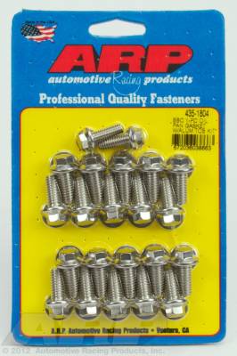 ARP Auto Racing - ARP 435-1804 Oil Pan Bolt Kit Hex Head Stainless Steel