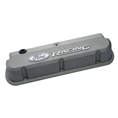 Ford Performance Parts - Ford Racing 302-137 Slant Edge Valve Covers Die Cast Gray for SBF