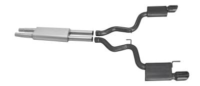 Gibson Performance Exhaust - Gibson Performance 619015-B Split Rear Cat-Back Exhaust System Stainless