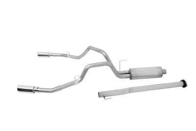Gibson Performance Exhaust - Gibson Performance Split Rear Cat-Back Exhaust System Stainless 69545