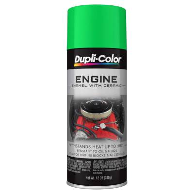 Duplicolor Paint - Dupli-Color Paint DE1641 Engine Paint w/Ceramic Grabber Lime Green