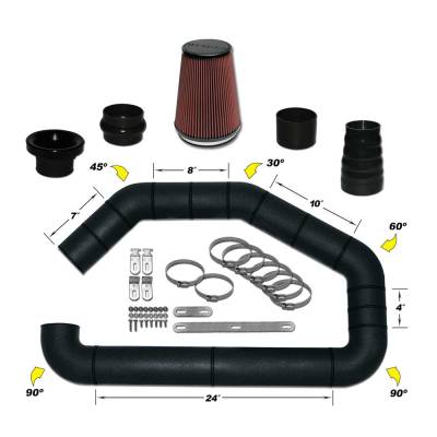 Airaid - Airaid 101-400 UBI "U-Build-It" Universal Cold Air Intake Kit 4.0" w/Filter