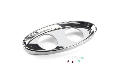 Lokar - Lokar BDI-9128 Oval Billet Dash Insert for 32 Model B/Model BB/Pickup/Sedan