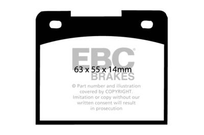 EBC Brakes - EBC Brakes DP2114 Greenstuff 2000 Series Sport Brake Pads