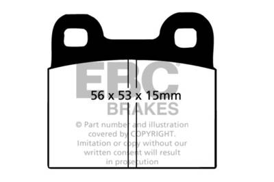 EBC Brakes - EBC Brakes DP2105 Greenstuff 2000 Series Sport Brake Pads