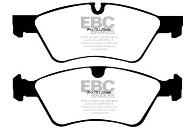 EBC Brakes - EBC Brakes DP41592R Yellowstuff Street & Track Brake Pads