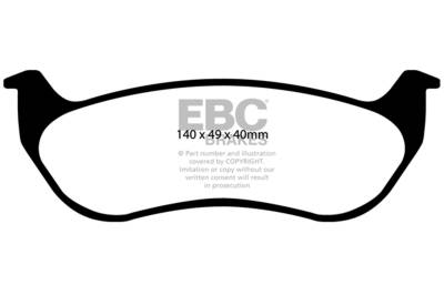 EBC Brakes - EBC Brakes DP41673R Yellowstuff Street & Track Brake Pads