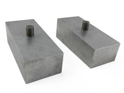 Tuff Country - Tuff Country 79068 2" Lift Block 2.5" Width Tapered Pair for 04-15 Titan 4WD