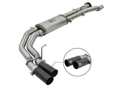 aFe Power - aFe 49-43091-B 3" Cat-Back Exhaust System w/Black Tip for 17-20 F150 Raptor 3.5L