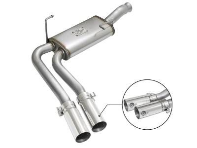 aFe Power - aFe 49-44070-P 3-2.5" Cat-Back Exhaust for 09-18 Silv/Sra 1500 4.3/4.8/5.3L