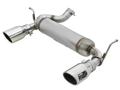 aFe Power - aFe 49-48061-P Rebel 2.5" Axle-Back Exhaust Kit for 07-18 Wrangler JK 3.6L/3.8L